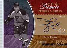 2008-2009 OPC Premier Signings PS-BA David Backes