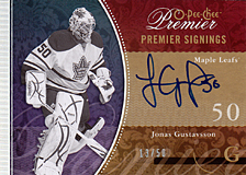 2008-2009 OPC Premier Signings PS-JG Jonas Gustavsson