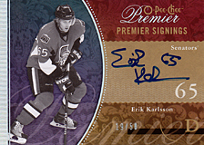 2008-2009 OPC Premier Signings PS-KA Erik Karlsson