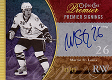 2008-2009 OPC Premier Signings PS-MS Martin St. Louis