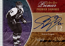 2008-2009 OPC Premier Signings PS-SI Simon Gagne