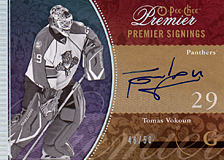 2008-2009 OPC Premier Signings PS-VO Tomas Vokoun