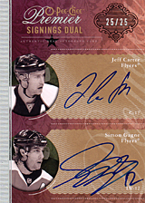 2008-2009 OPC Premier Signings - Dual PS2-GC Jeff Carter :: Simon Gagne