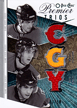 2008-2009 OPC Premier TRIOS 3J-CBP Kris Chucko :: Matt Pelech :: Mikael Backlund