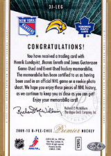 2008-2009 OPC Premier TRIOS 3J-LEG Henrik Lundqvist :: Jhonas Enroth :: Jonas Gustavsson