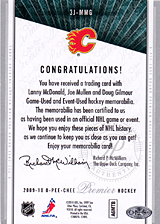 2008-2009 OPC Premier TRIOS 3J-MMG Doug Gilmour :: Joe Mullen :: Lanny McDonald